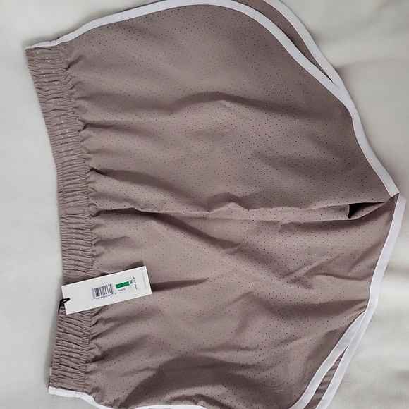 Calvin Klein Women's Athletic Tan Shorts With Built In Underwear - Picture 4 of 5